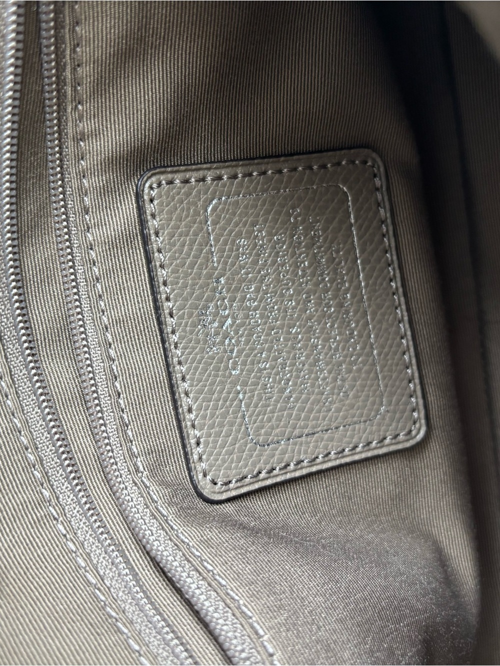 Coach Taupe Leather Clutch/Shoulder Bag with Turn-Lock Closure and Two Straps - Picture 9 of 12